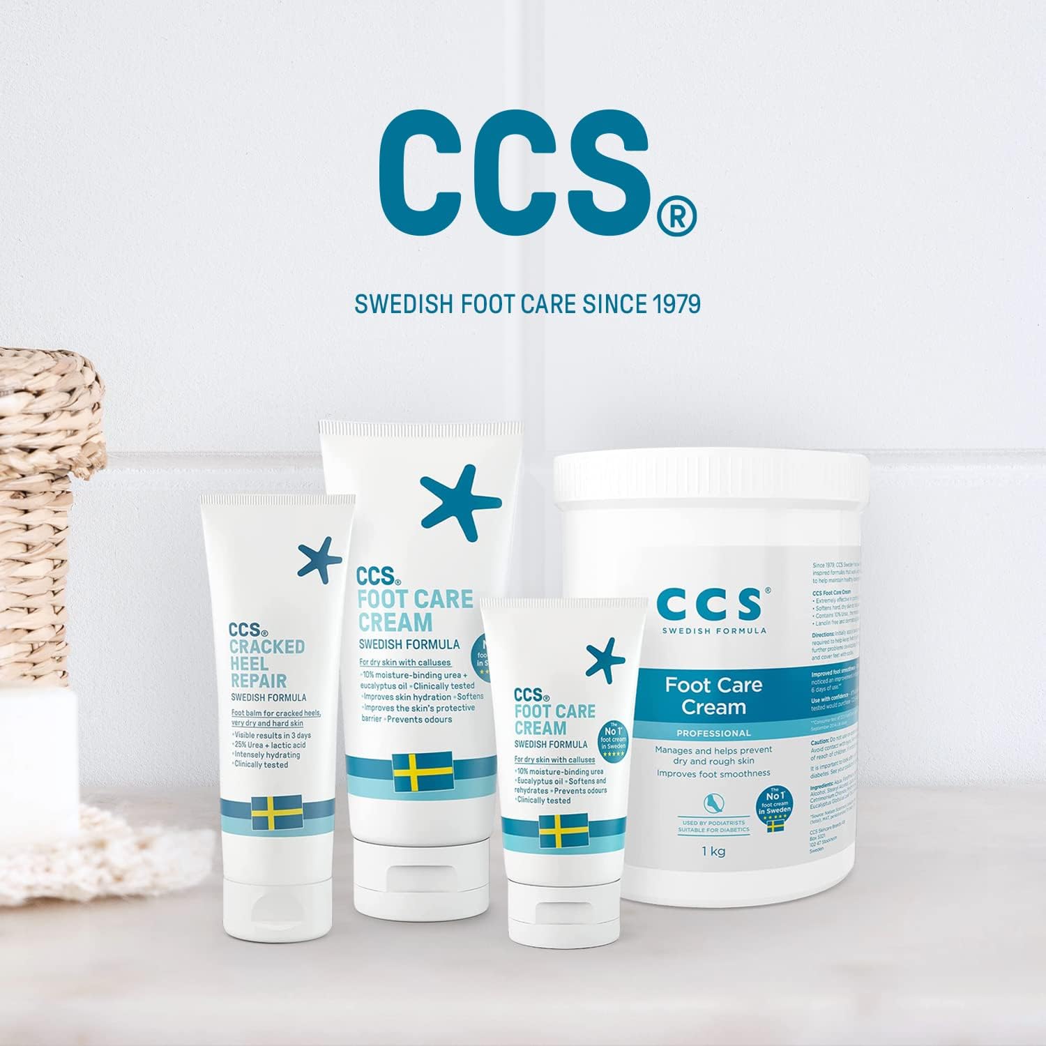 CCS Professional Foot Care Cream 175 ml - Moisturise and Protect Dry and Callused Feet
