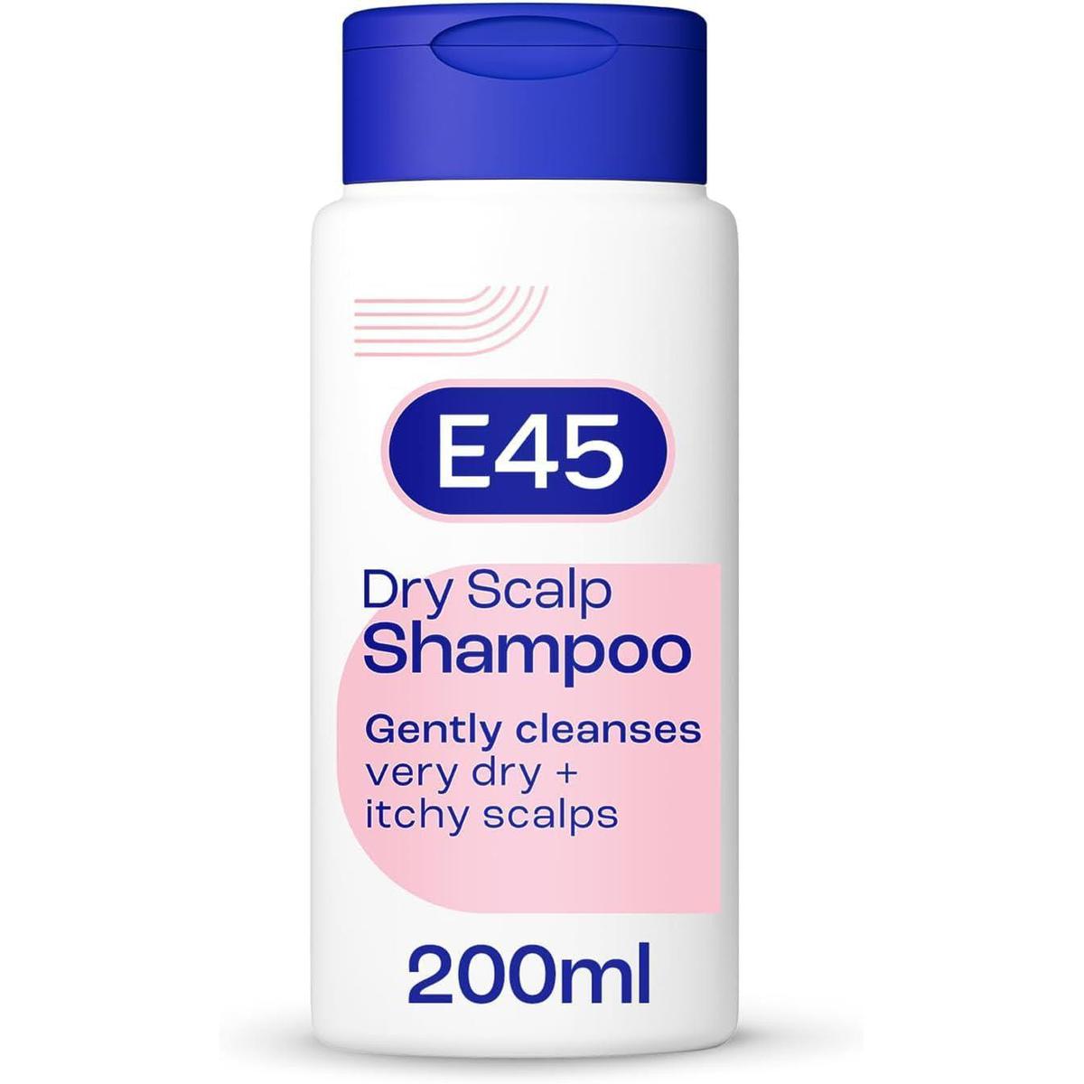 E45 Dermatological Dry Scalp Shampoo 200 ml - E45 Shampoo for Dry Scalp Relief - Healthxpress.ie