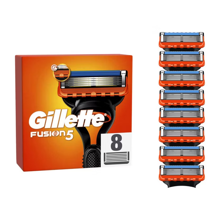 Gillette Fusion5 Razor Blade Cartridges for Men - 8 Pack