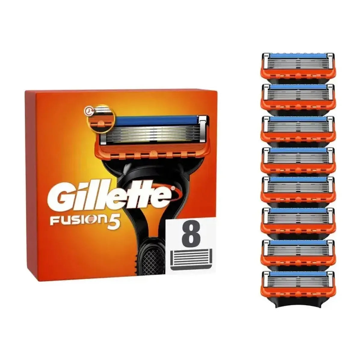 Gillette Fusion5 Razor Blade Cartridges for Men - 8 Pack - Healthxpress.ie