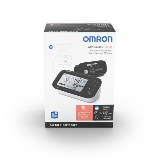 Omron M7 Intelli IT with AFib Automatic Upper Arm Blood Pressure Monitor - Intelli Wrap Cuff (22–42cm)