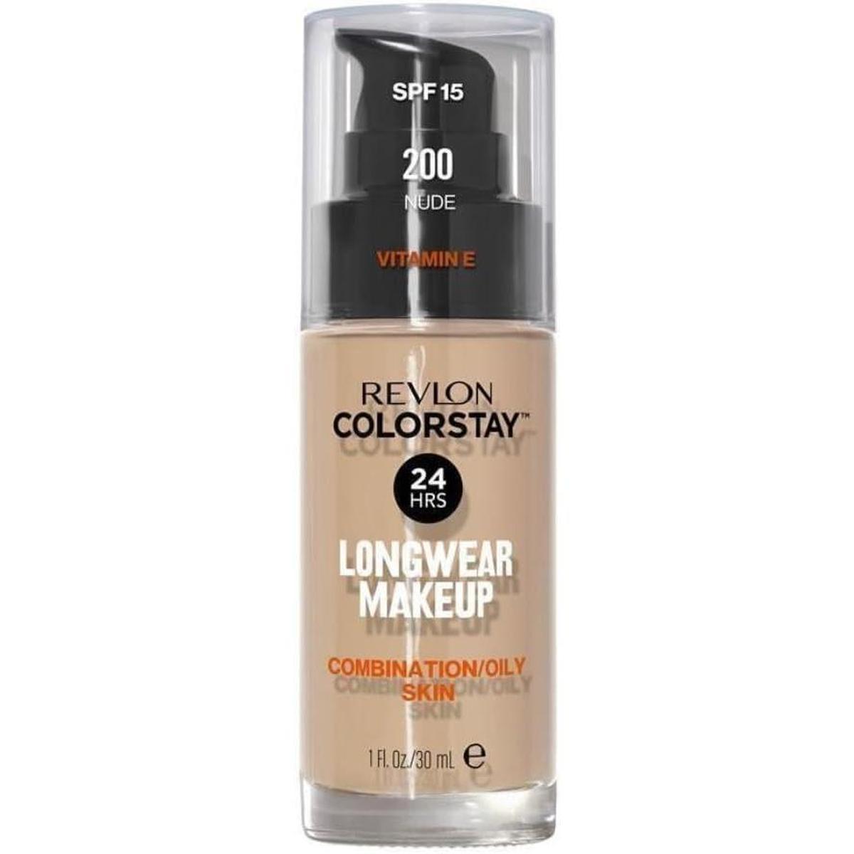 Revlon ColorStay Foundation SPF 15 For Combination/Oily Skin Matte Finish - 200 Nude 30ml - Healthxpress.ie