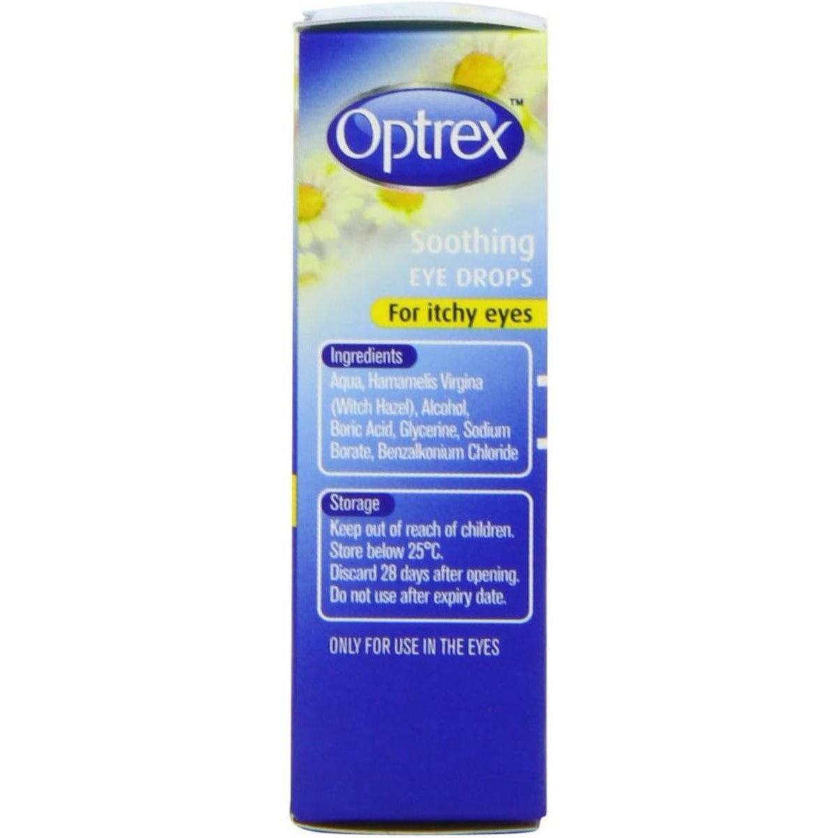 Optrex Soothing Drops Itchy Eyes Pollen Allergy Relief 10ml - Healthxpress.ie