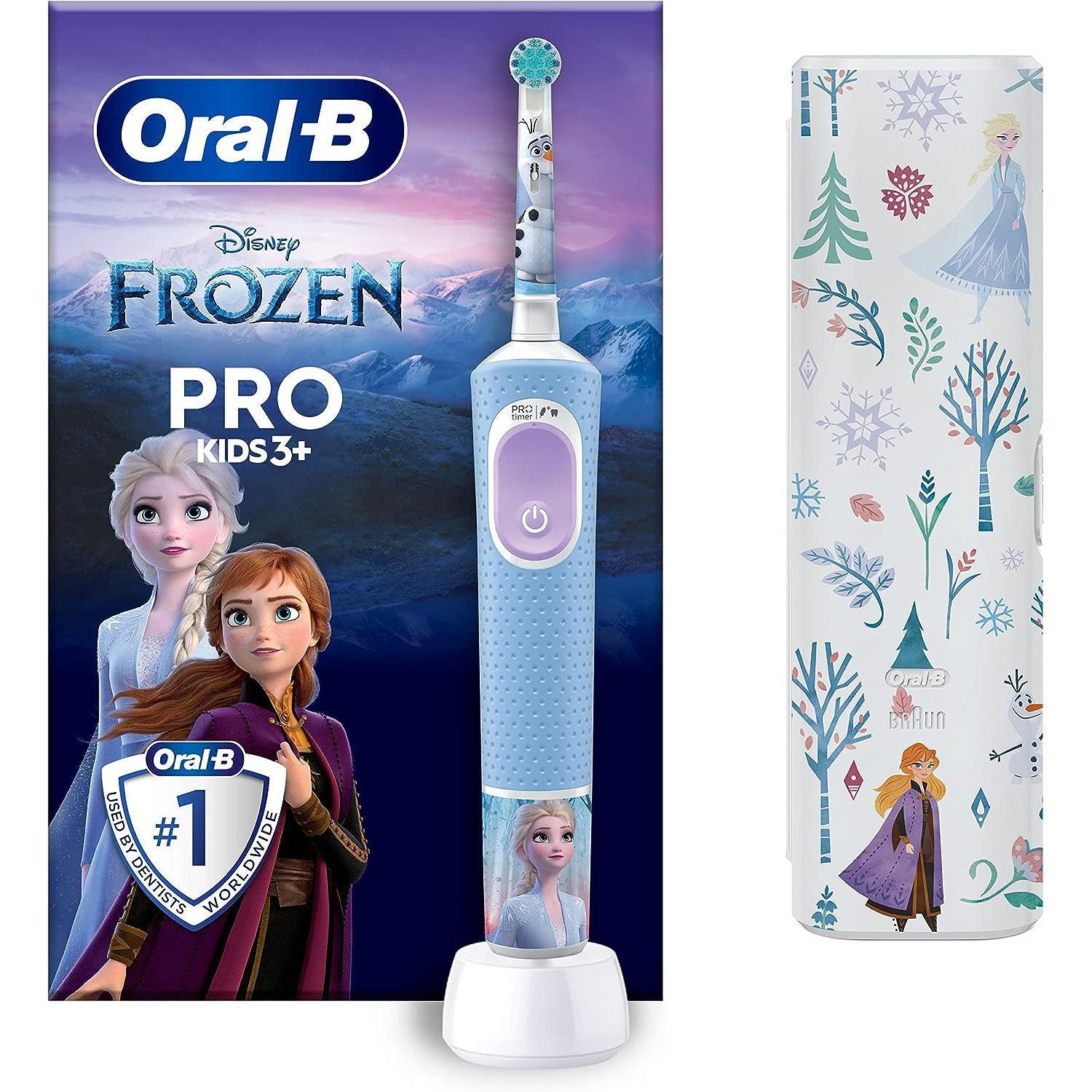 Copy of Oral-B Pro Frozen Kids Electric Toothbrush with Travel Case For Ages 3+ - Blue