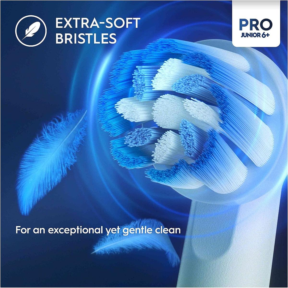 Oral-B Pro Junior Kids Electric Toothbrush, Sensitive Mode, For Ages 6+, Green - Healthxpress.ie