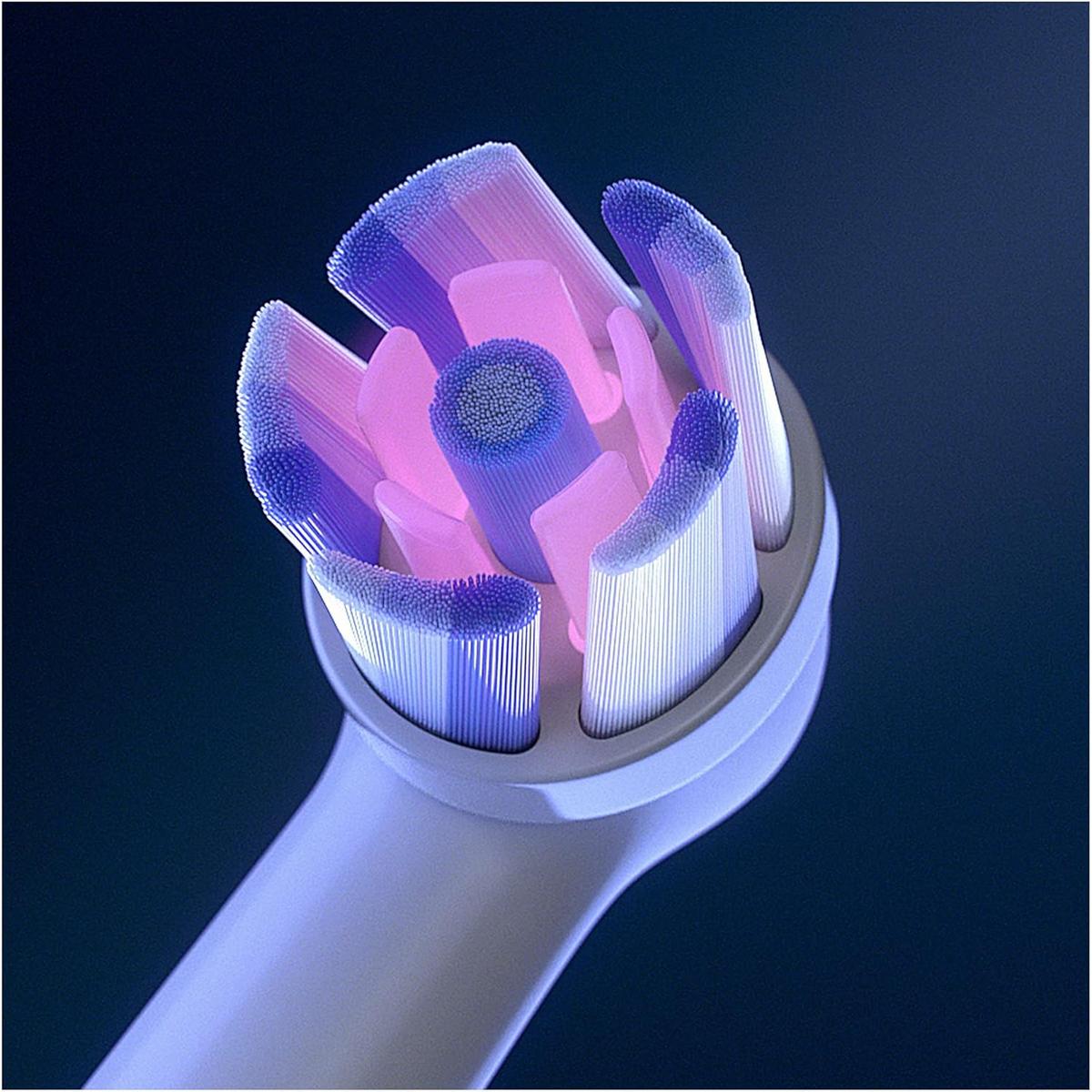 Oral-B iO 6pk Radiant White Replacement Toothbrush Heads, Angled Bristles Deeper Plaque Removal, with Polishing Petals for Teeth Whitening - Healthxpress.ie