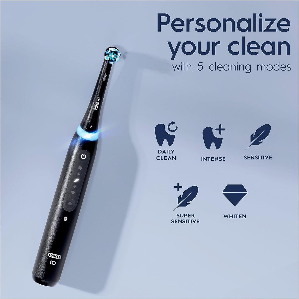 Oral-B iO 5 Electric Toothbrush, with Revolutionary Magnetic Technology - Matt Black - Healthxpress.ie