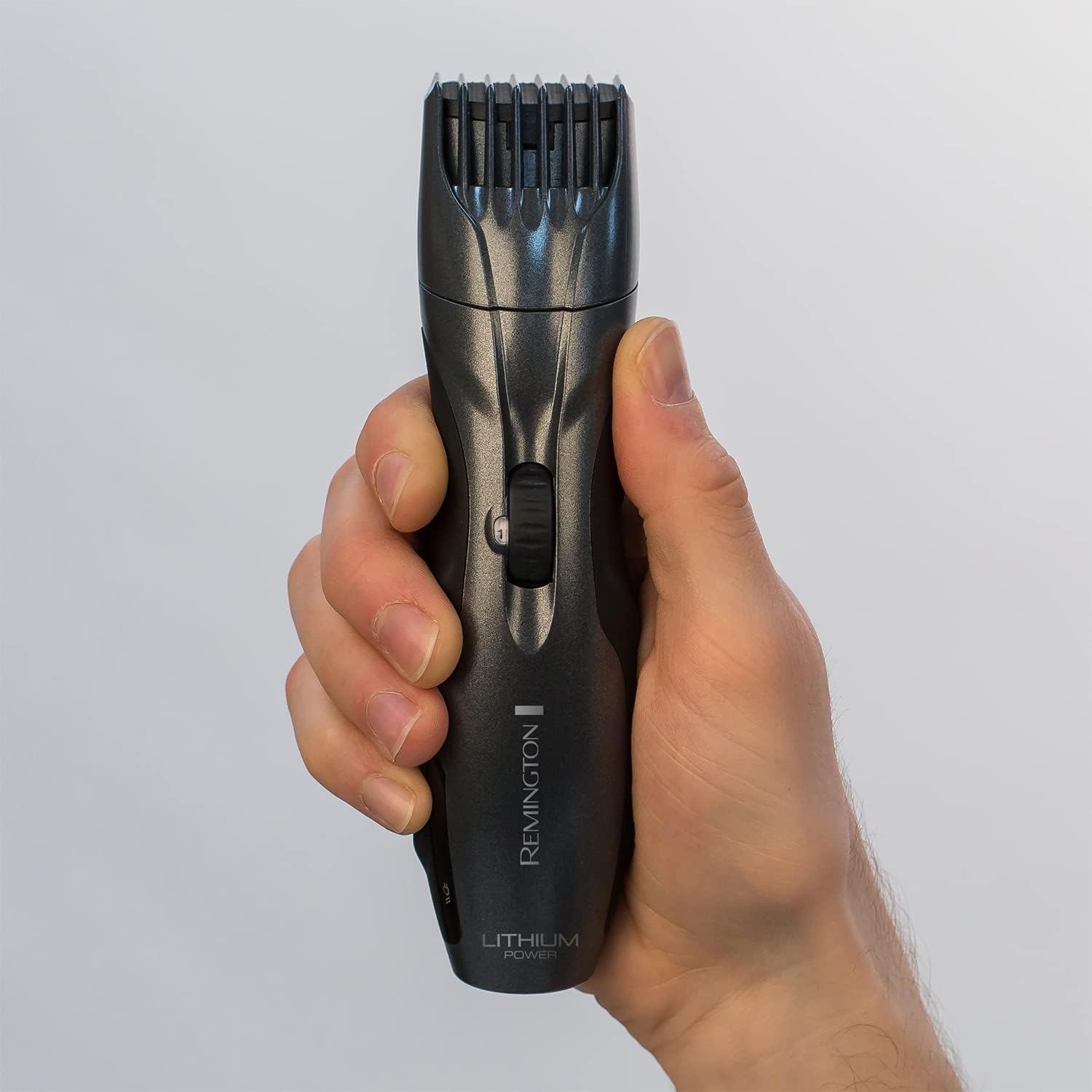 Remington Lithium Barba Beard Trimmer - Advanced Ceramic Blades, 9 Length Settings, Pop-up Trimmer, Comb Attachment, 60-Minute Runtime, Cordless - MB350L
