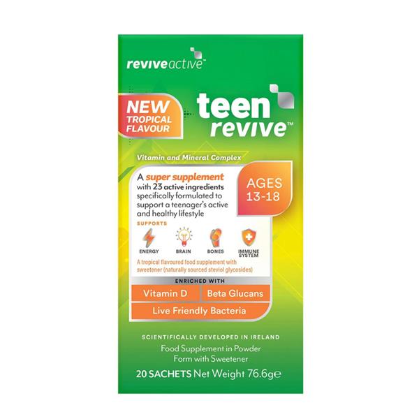 Revive Active Teen Tropical Flavour 20 Day Pack - Suitable for Ages 13 - 18