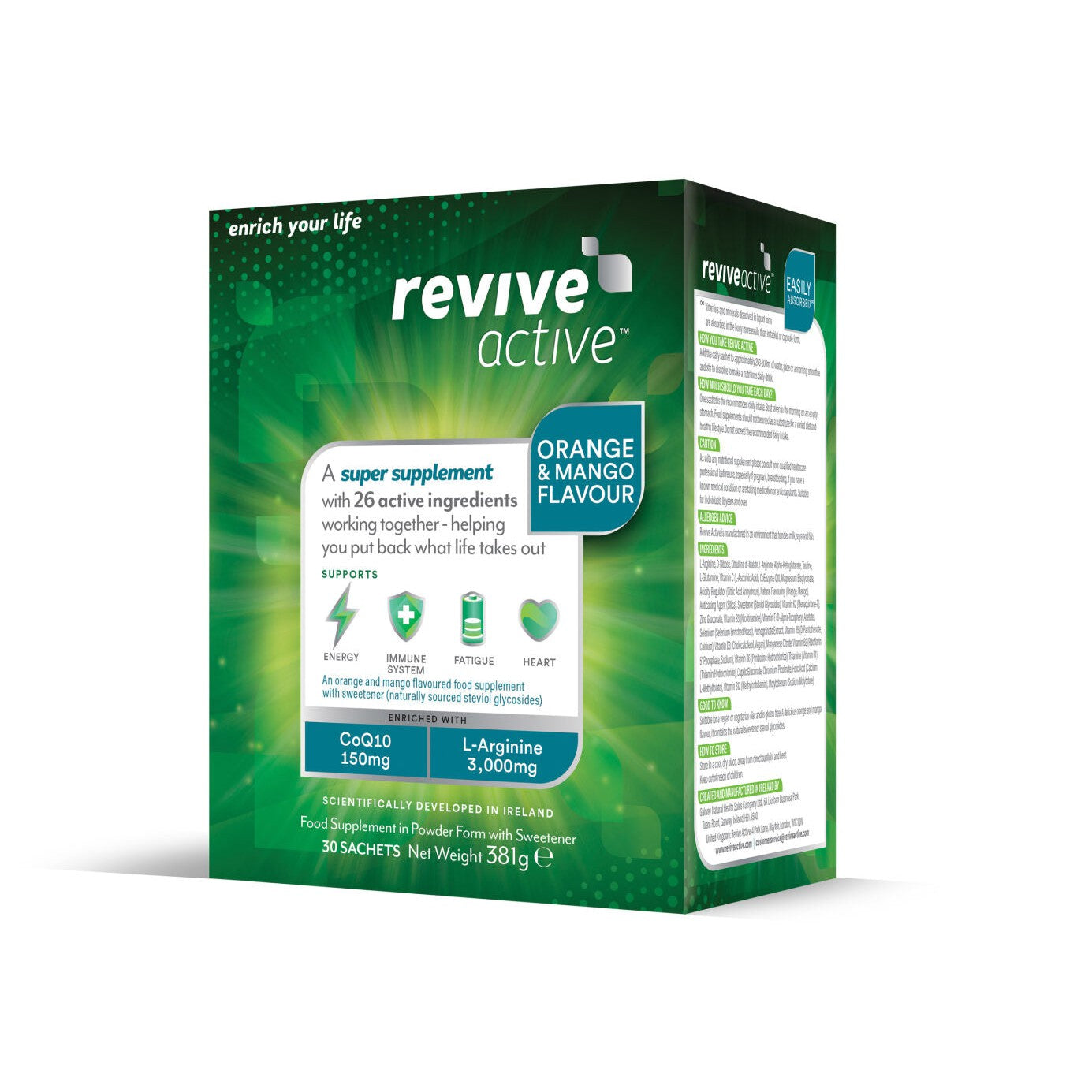 Revive Active Orange & Mango Multivitamin Super Supplement 30 day pack