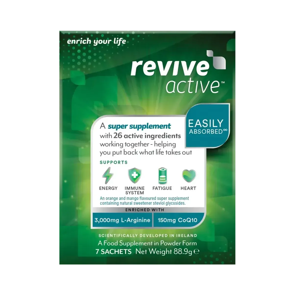 Revive Active Orange & Mango Multivitamin Super Supplement 7 day pack - Healthxpress.ie