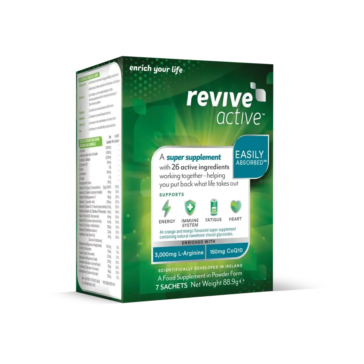 Revive Active Orange & Mango Multivitamin Super Supplement 7 day pack - Healthxpress.ie