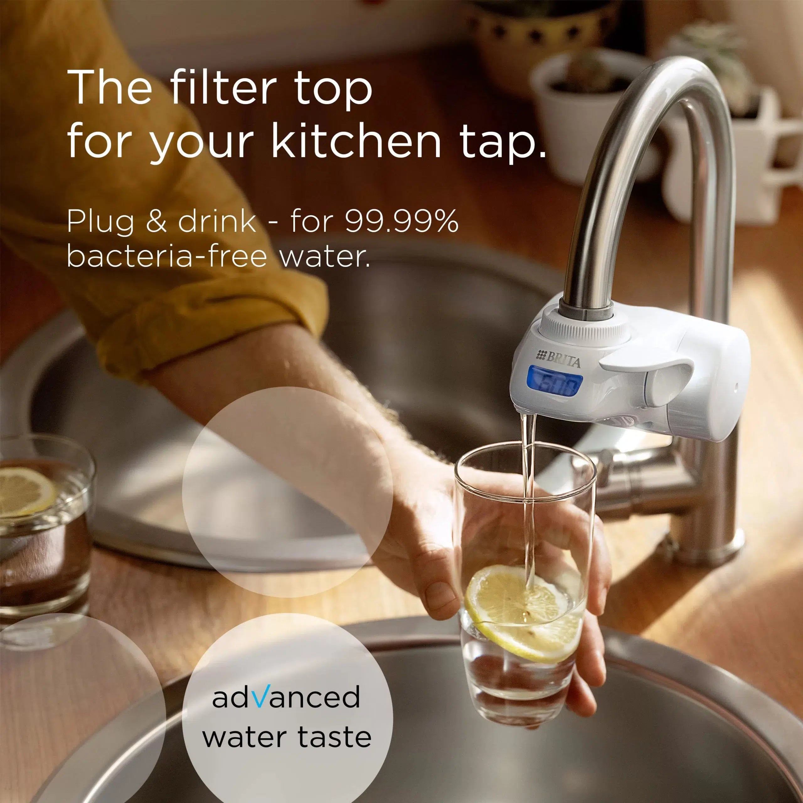 Brita On Tap Pro V-MF Water Filtration System - delivers better-tasting water with a simple one-click installation