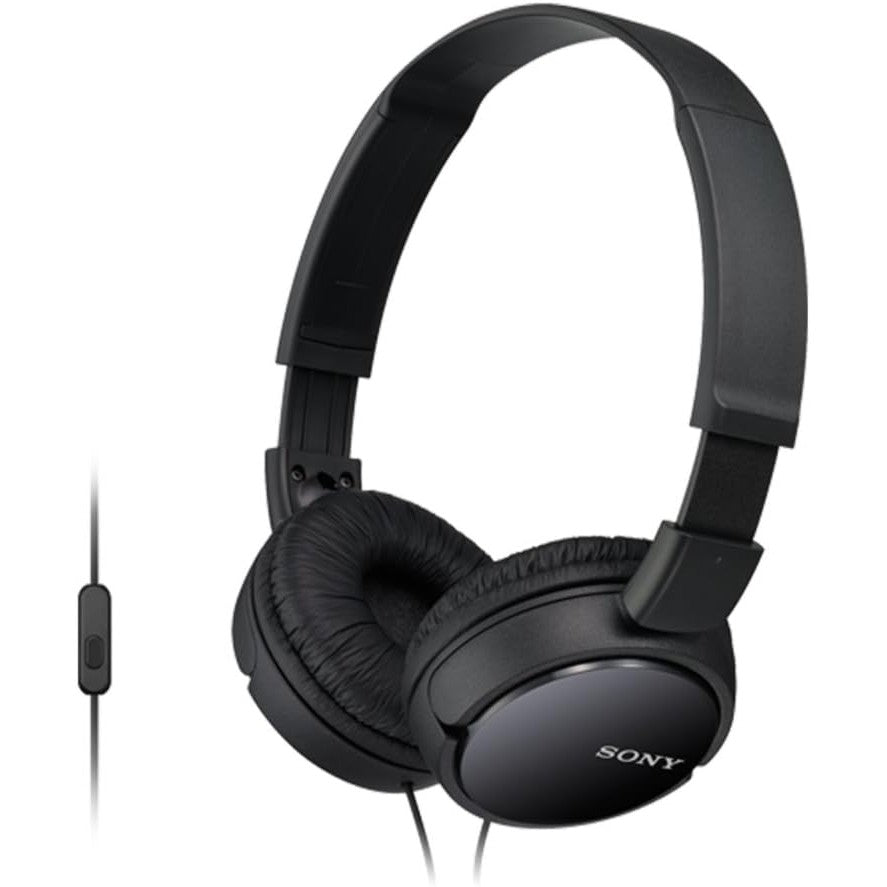 Sony MDR-ZX110AP Overhead Headphones with In-Line Control - Black