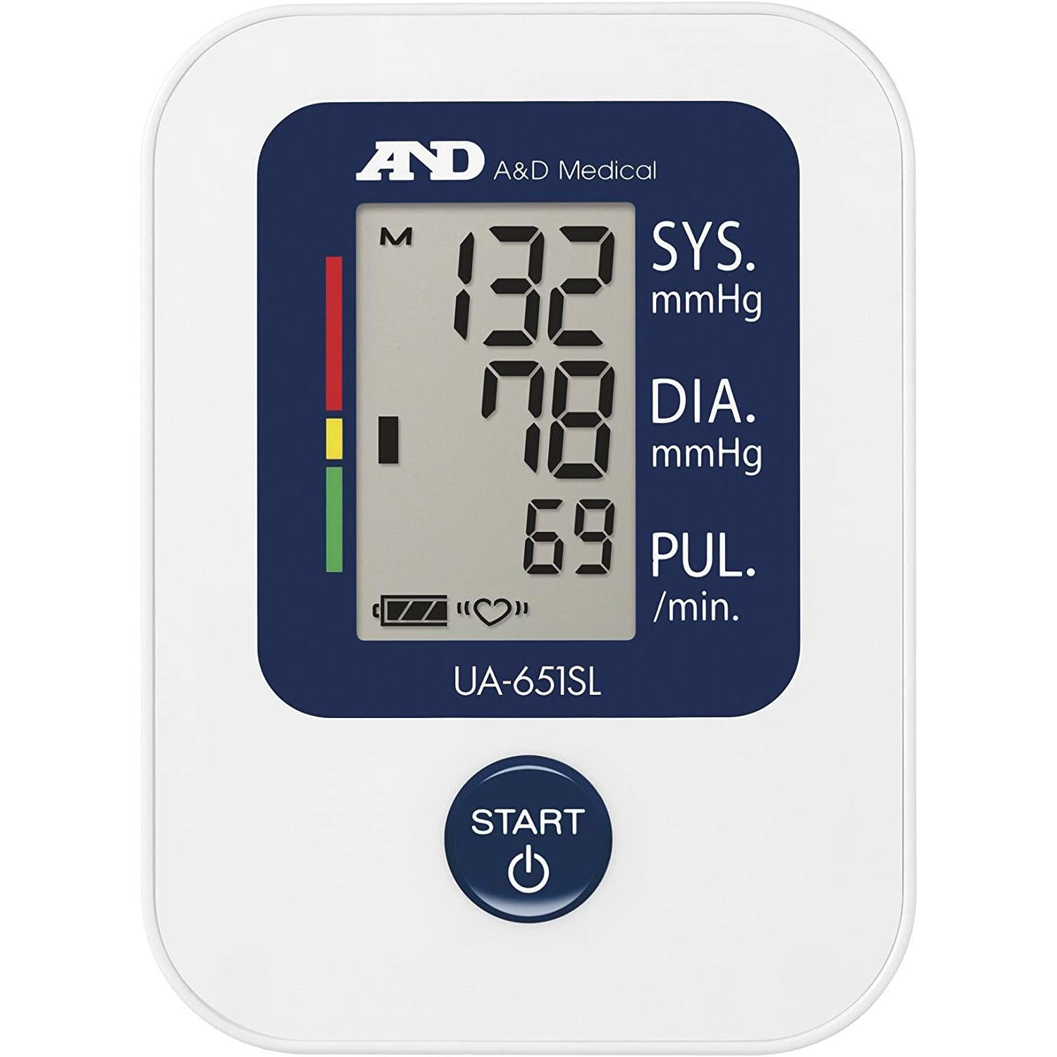 A&D Medical UA-651SL Upper Arm Blood Pressure Monitor with Larger Cuff - Healthxpress.ie