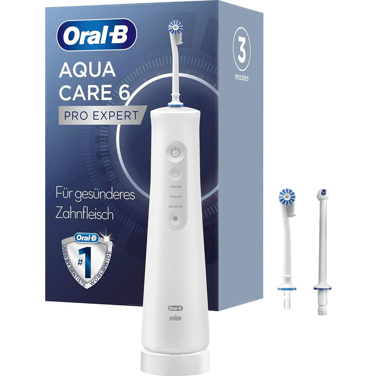 Oral-B Aquacare Pro-Expert Cordless Dental Irrigator with Oxyjet Technology - White