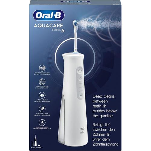 Oral-B Aquacare Pro-Expert Cordless Dental Irrigator with Oxyjet Technology - White