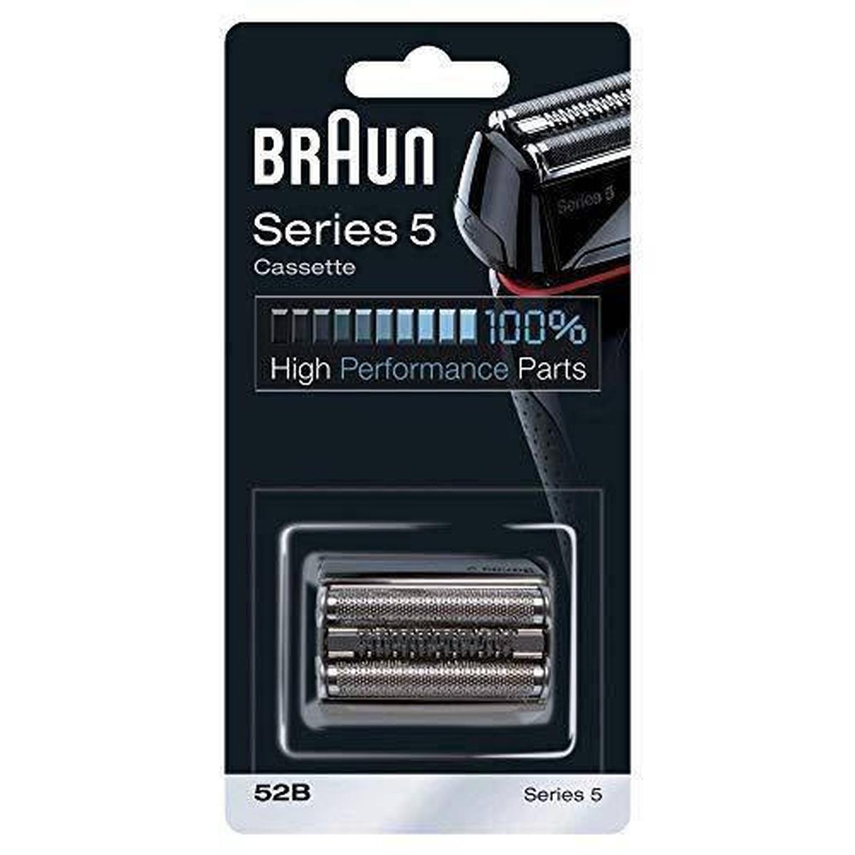 Braun 52B Black Replacement Foil and Cutter Cassette -Compatible with Newer  Series 5 Shavers - Made In Germany - Healthxpress.ie