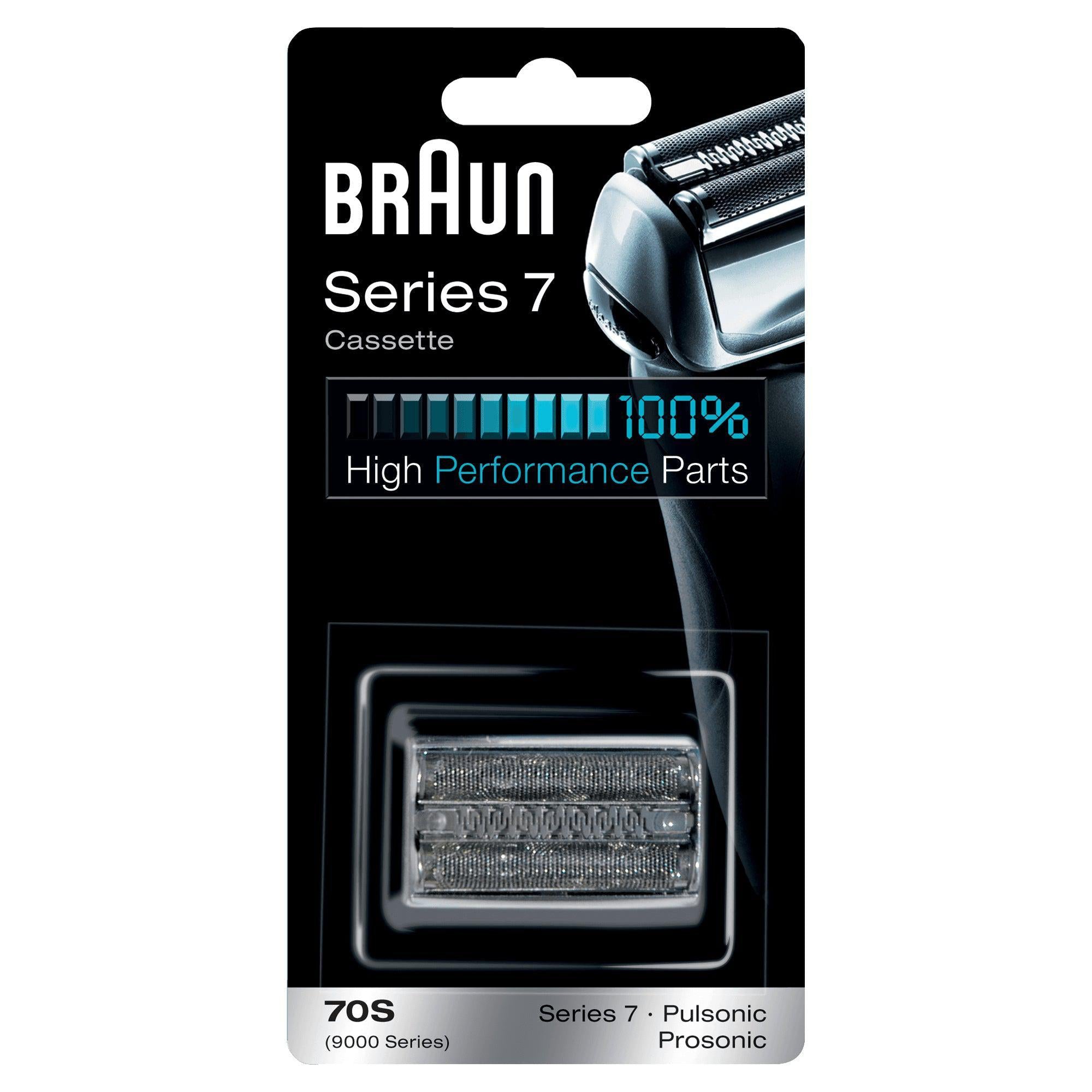 Braun 70S Replacement Foil and Cutter Cassette Silver, Compatible with