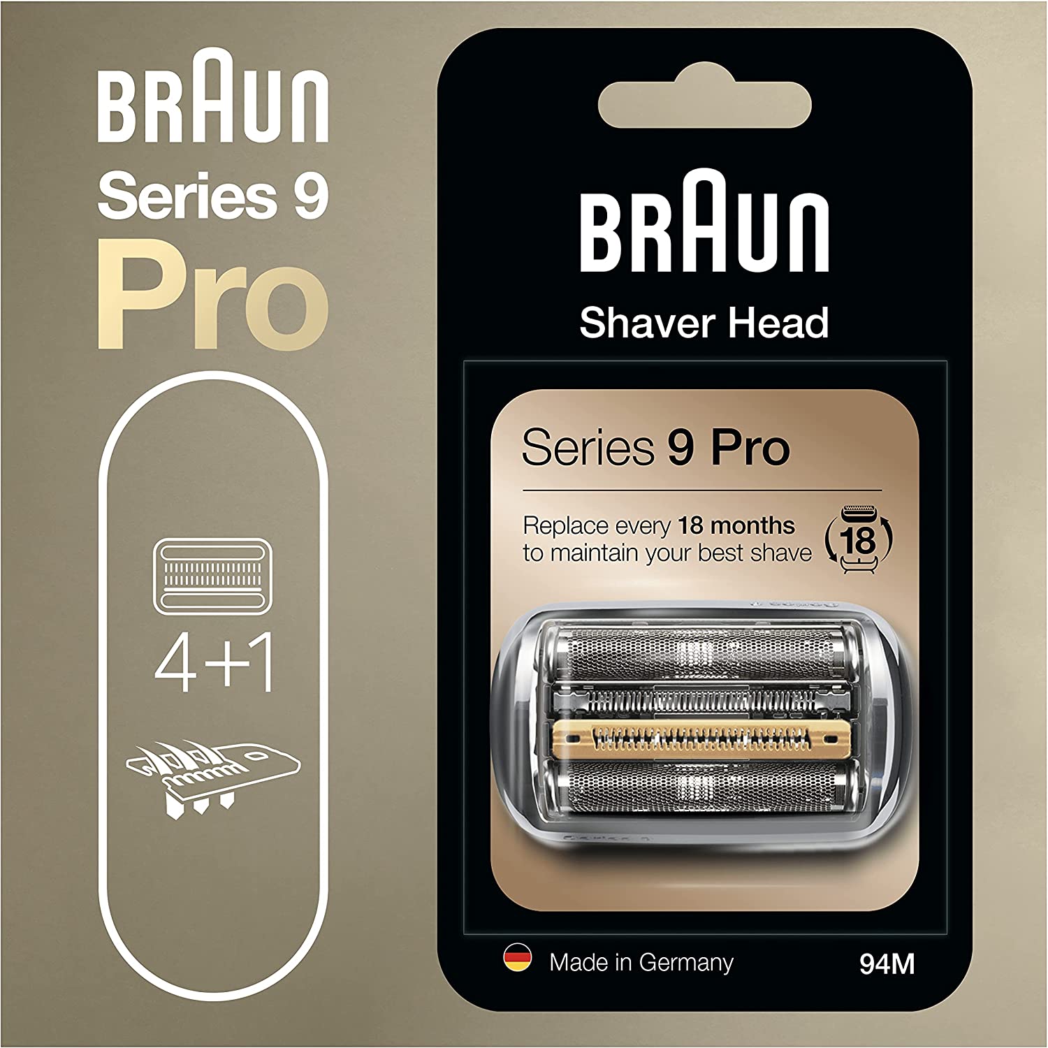 Braun Replacement Foil Head for Series 9 Shavers Silver 92S - Best Buy