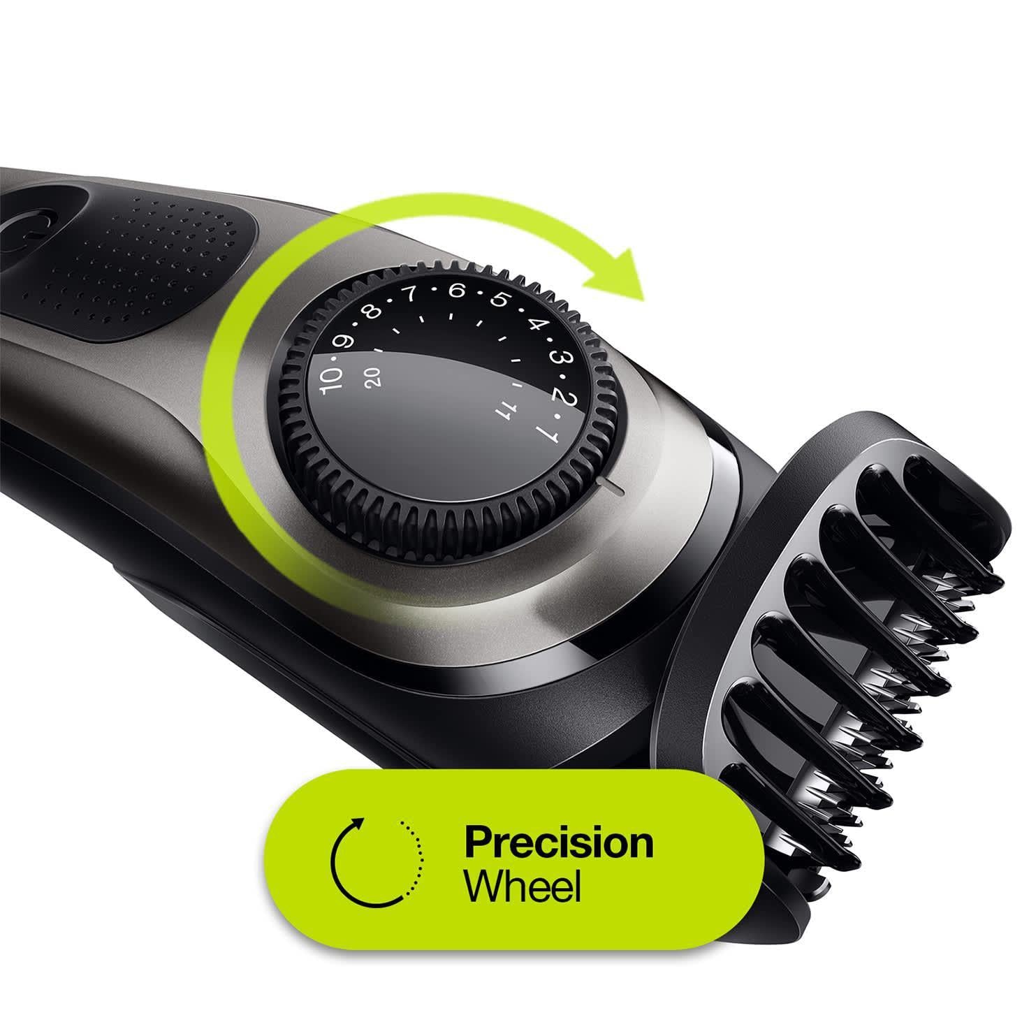 Braun Beard Trimmer BT7240 with Precision Dial - 4 Attachments, Gillette Razor - Healthxpress.ie