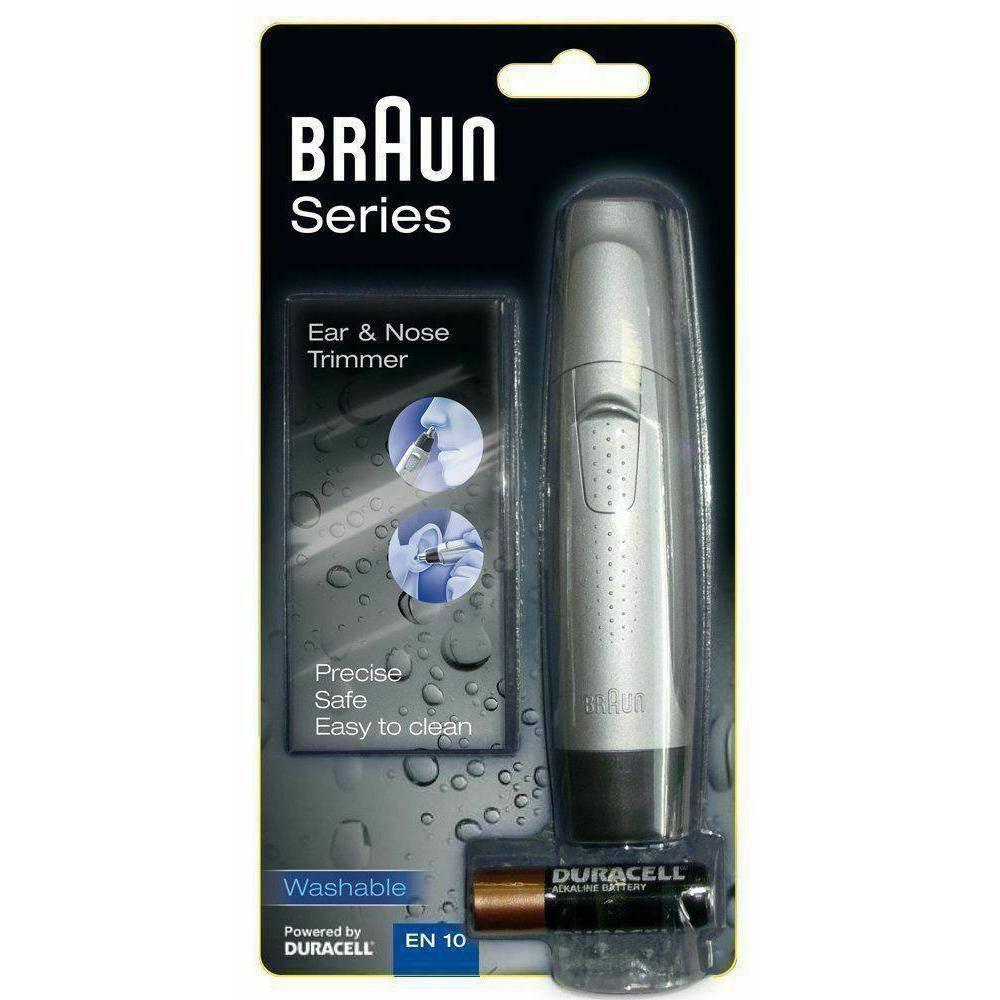 Braun Ear and Nose Trimmer EN10 - Safe & Accurate Hair Removal - Fully Washable - Healthxpress.ie
