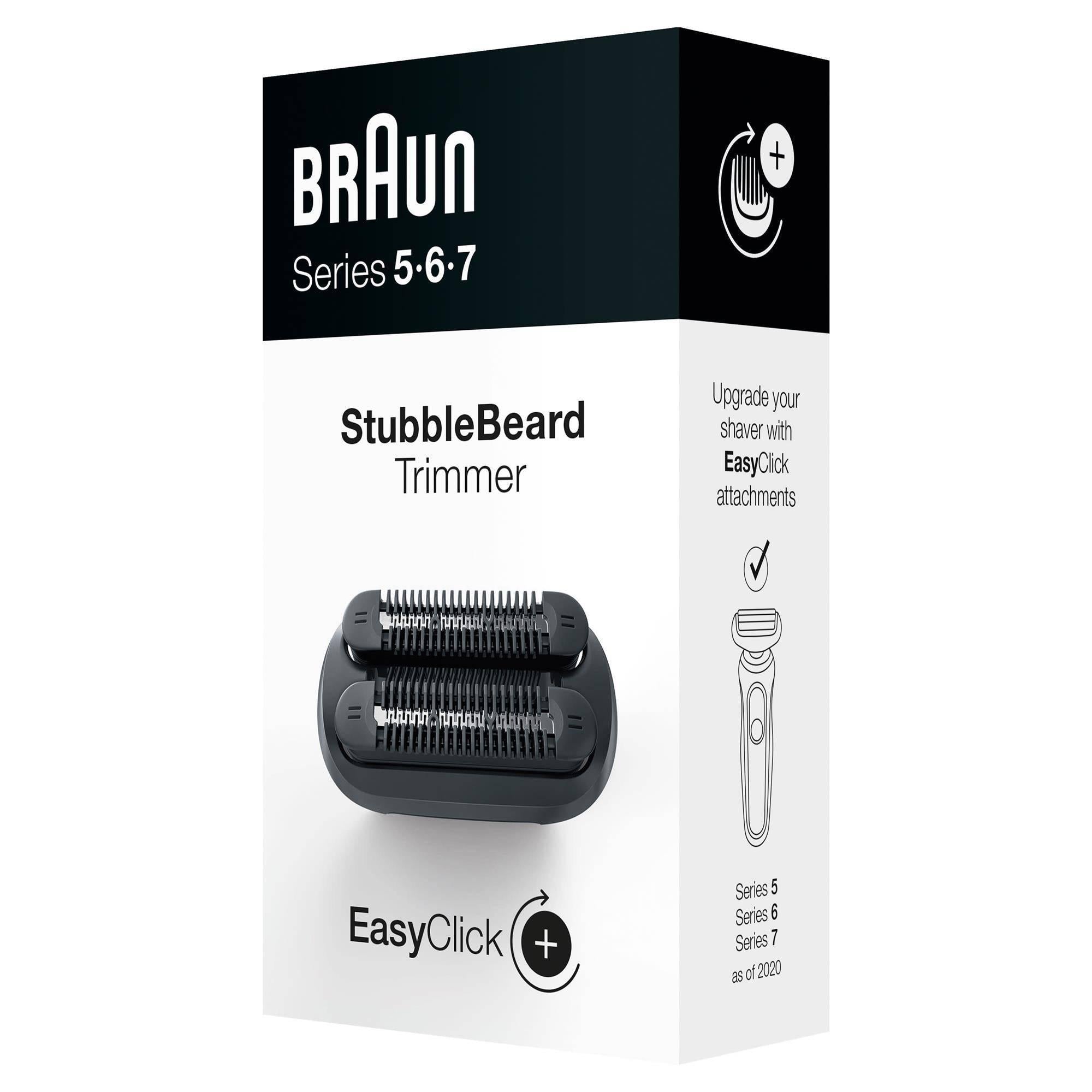 Braun EasyClick Stubble Beard Trimmer Attachment Fits Series 5, 6 and 7 Shavers 2020 Models Only - Healthxpress.ie