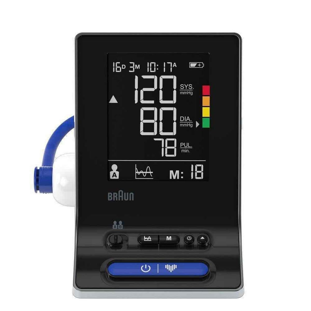 Braun ExactFit 3- BUA6150WE Upper Arm Blood Pressure Monitor with  2 Cuff Sizes, Clinically Proven