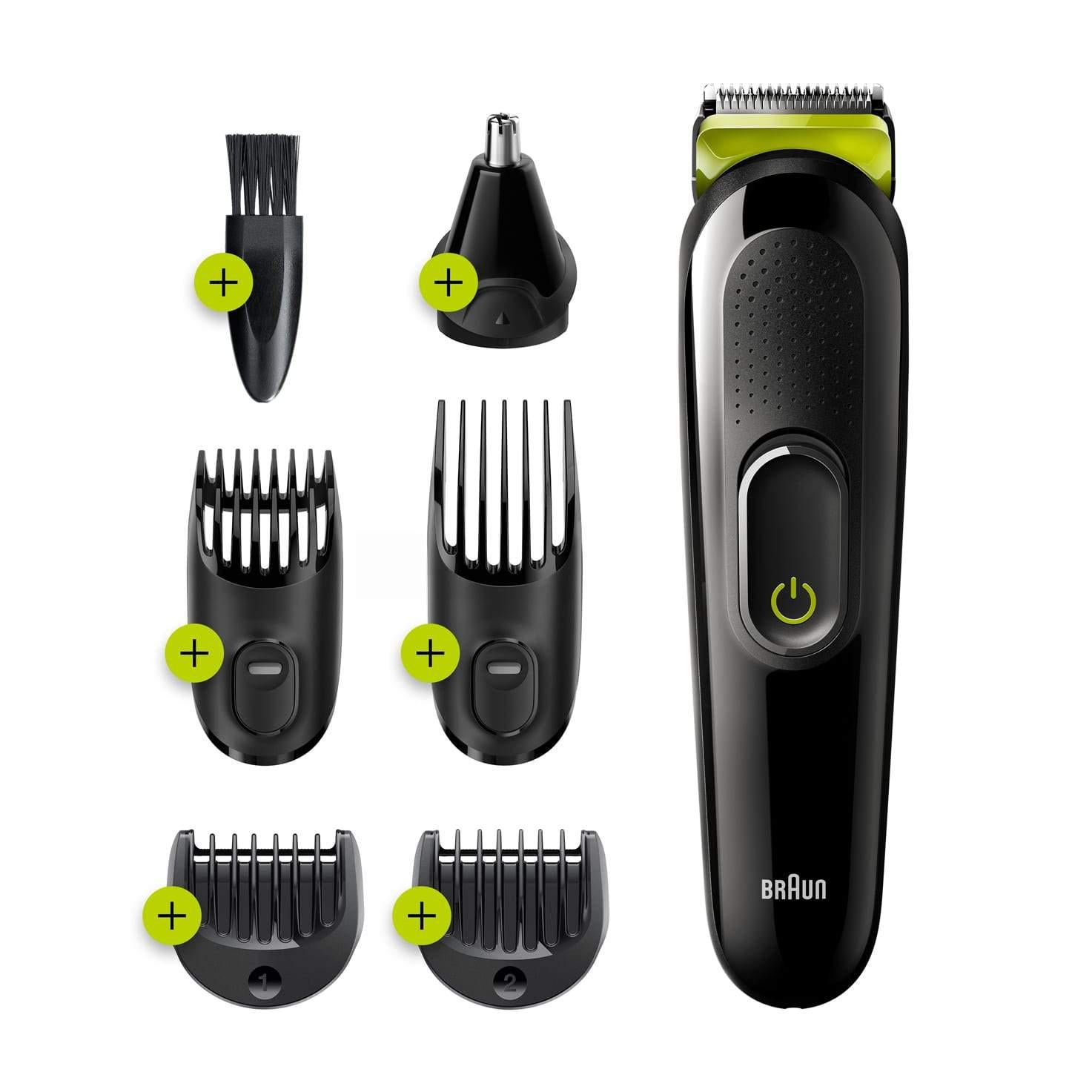 Braun Men's MGK3221 All-In-One Trimmer - 6-in-1 Styling Kit with 5 Attachments - Healthxpress.ie