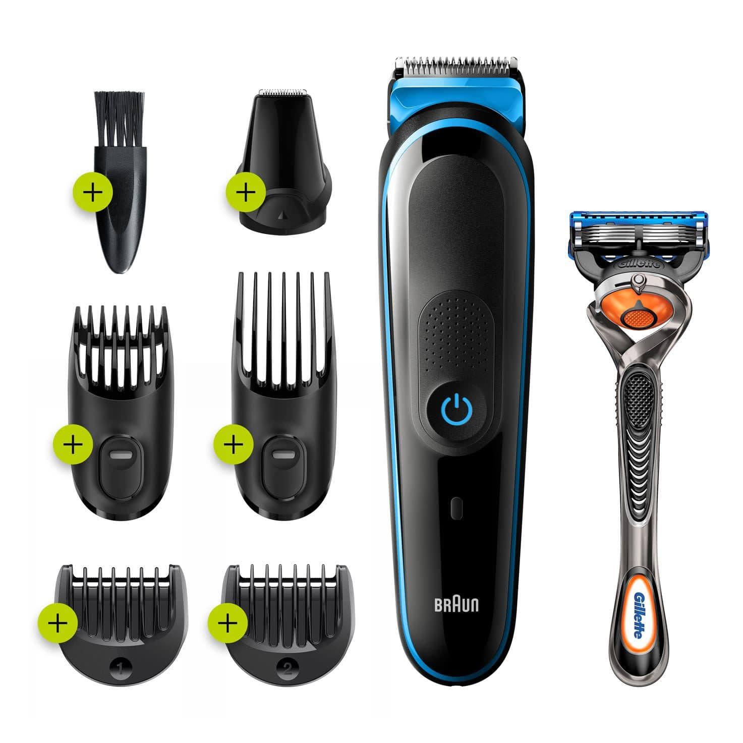 Braun Men's MGK3245 All-In-One Trimmer Styling Kit - 5 Attachments, Waterproof - Healthxpress.ie