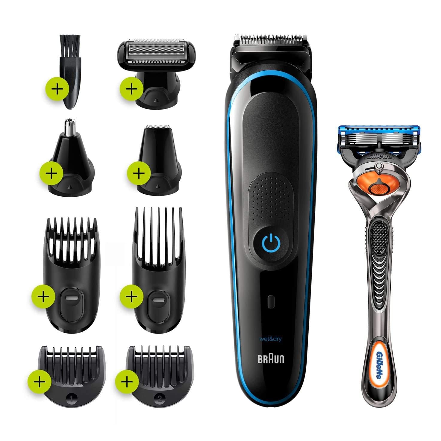 Braun Men's MGK5280 All-In-One Trimmer - 9-in-1 Groomer with 7 Attachments - Healthxpress.ie