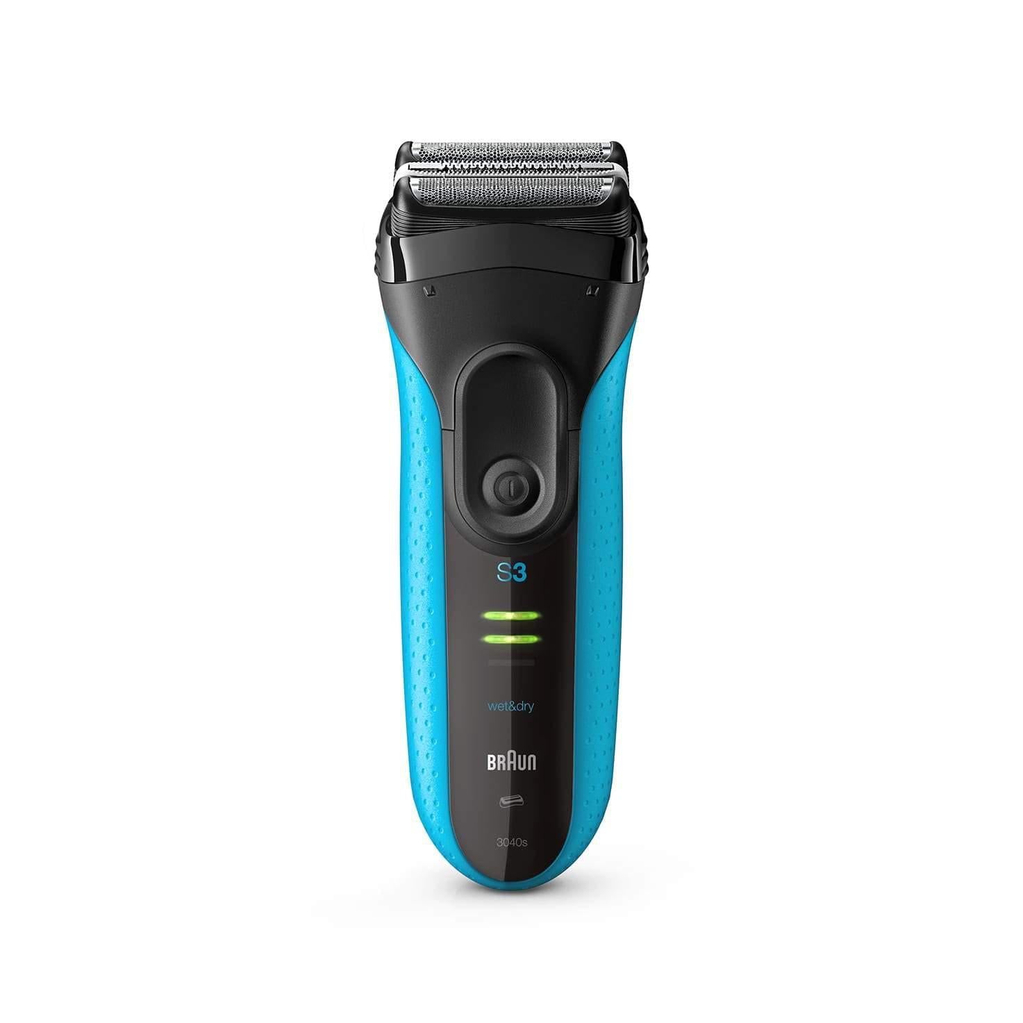 Braun Men's Series 3 ProSkin 3040s Wet & Dry Shaver with Protection Cap - Blue - Healthxpress.ie