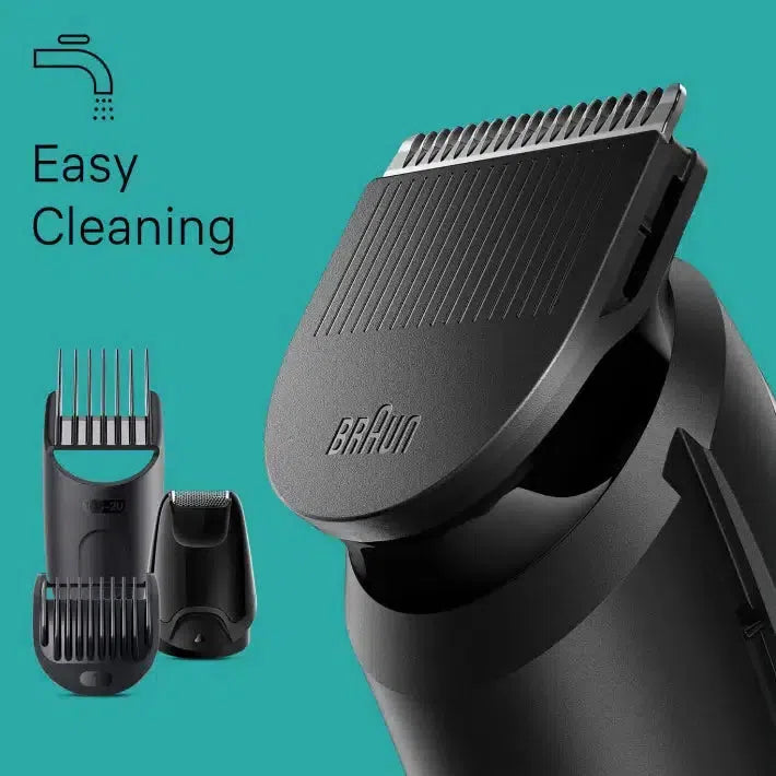 Braun 8-in-1 Style Kit Series 3 MGK3440 Beard & Hair Styling . With 80min Runtime + Pouch, Grey