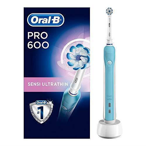 Braun Oral-B PRO 600 Sensi Ultrathin Electric Toothbrush Round Head, Daily Clean - Healthxpress.ie
