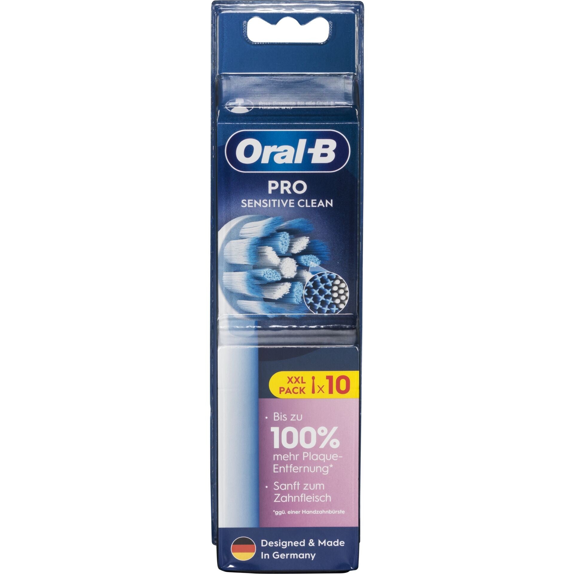 Oral-B Pro Sensitive Clean 10pk Toothbrush Heads, Extra Soft Bristles for Gentle Brushing & Plaque Removal