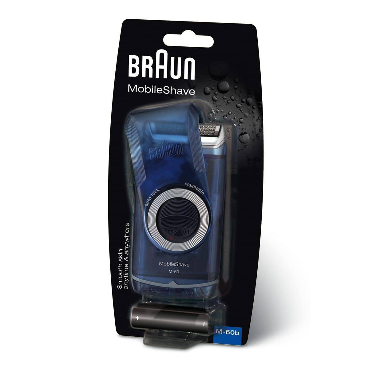 Braun PocketGo M60b Mobile Shave Portable Shaver & Travel Shaver - Healthxpress.ie