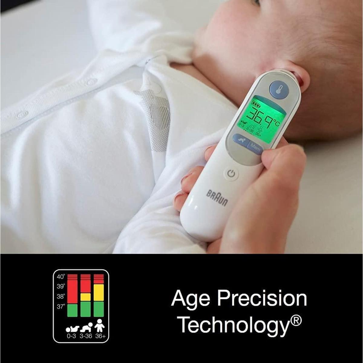 Braun Thermoscan 7 IRT6520 Digital Ear Thermometer with 21 disposable probe covers - Healthxpress.ie