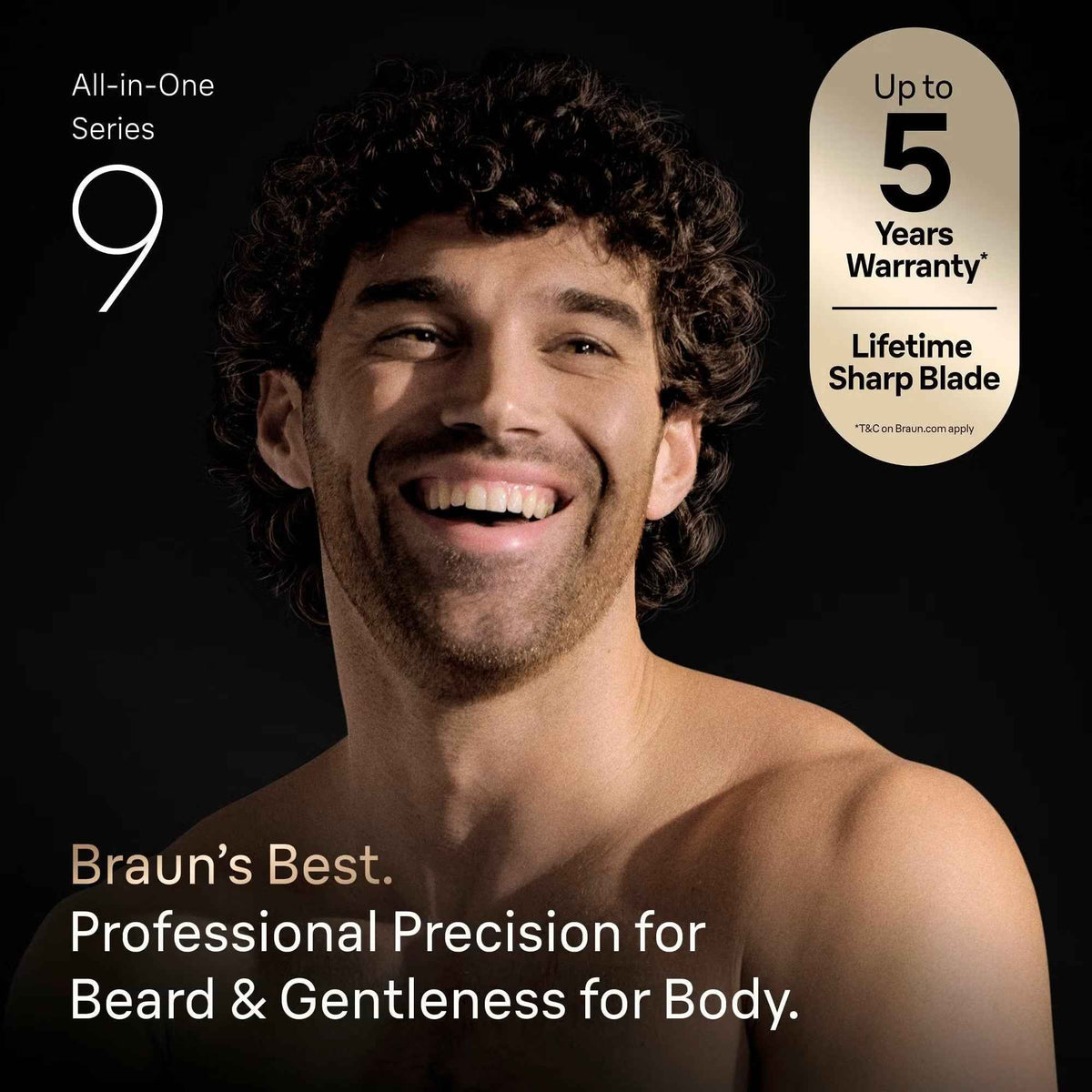 Braun All‑In‑One Trimmer Style Kit Series 9 AIO9560 23-in-1 Grooming Kit with 6 Attachments & Charging Stand, Grey