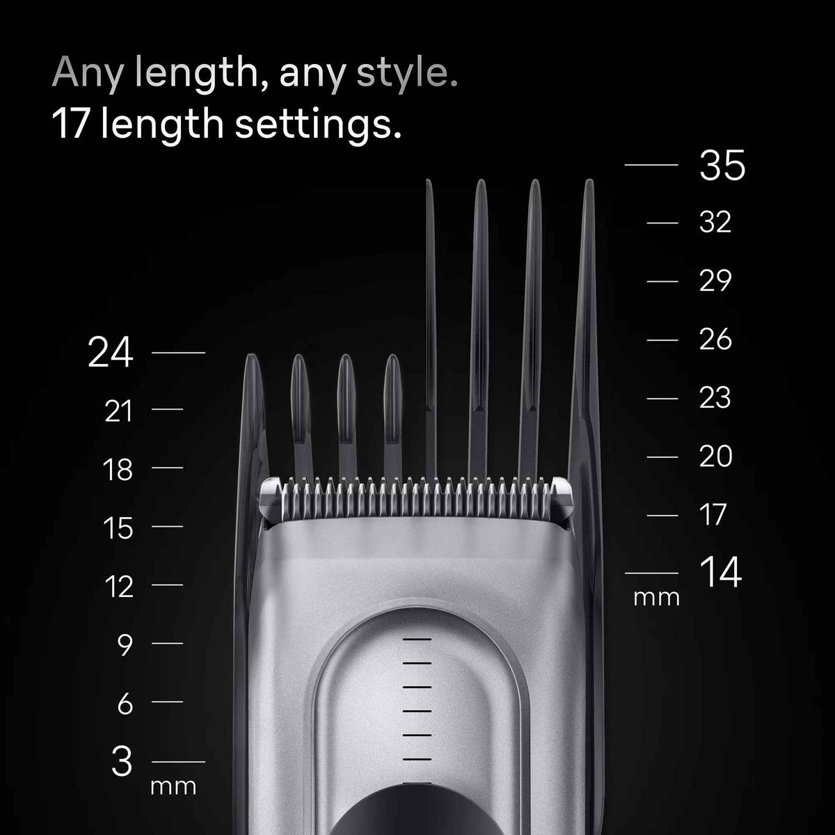 Braun Hair Clipper Series 7 HC7590, Hair Clippers for Men With +5 Styling Tools, Lifetime Sharp Blade & 17 Lengths