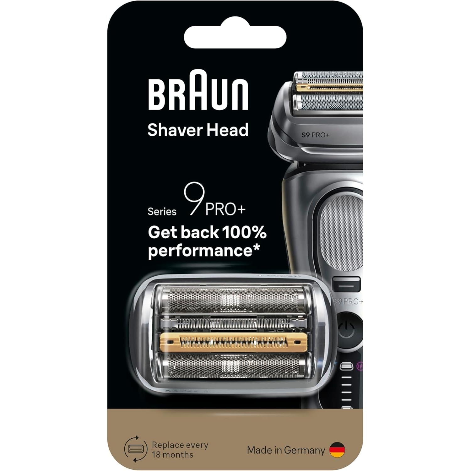 Braun 96M Series 9 PRO+ Electric Shaver Replacement Head,  Compatible With Series 9 Shavers - Made In Germany