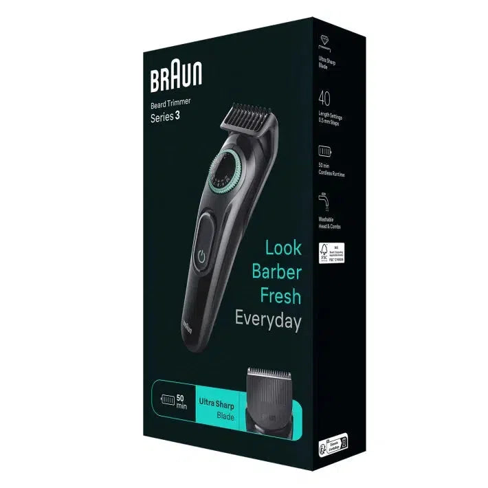 BRAUN Series 3 ProSkin 3000s Rechargeable Electric Shaver for Men's, Black  : : Beauty & Personal Care