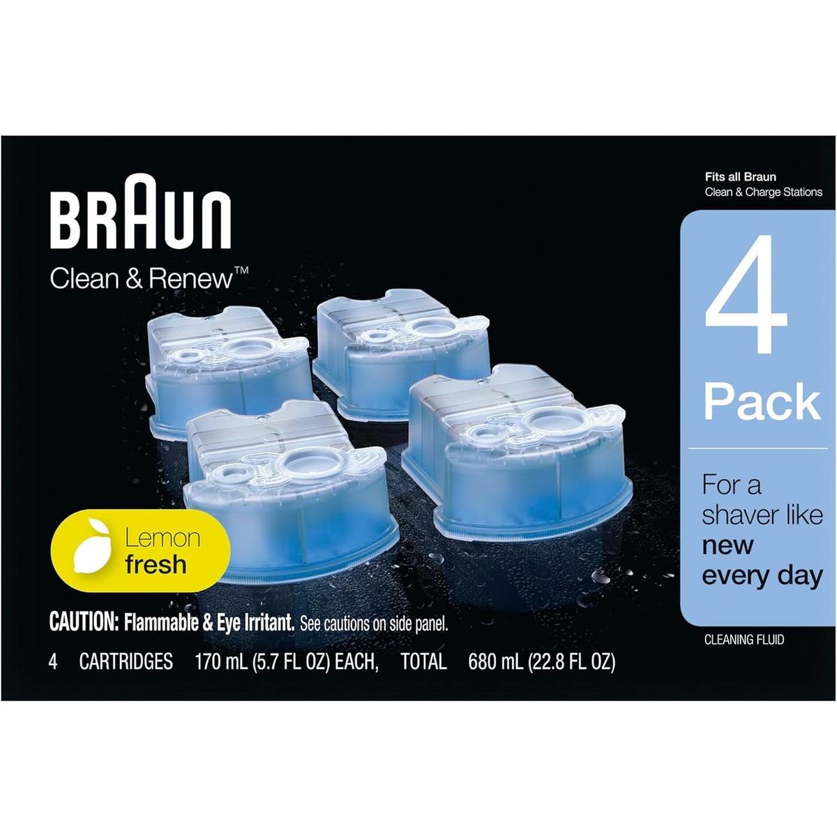 Braun Clean and Renew Refill Cartridges CCR, 4 Pack - Healthxpress.ie