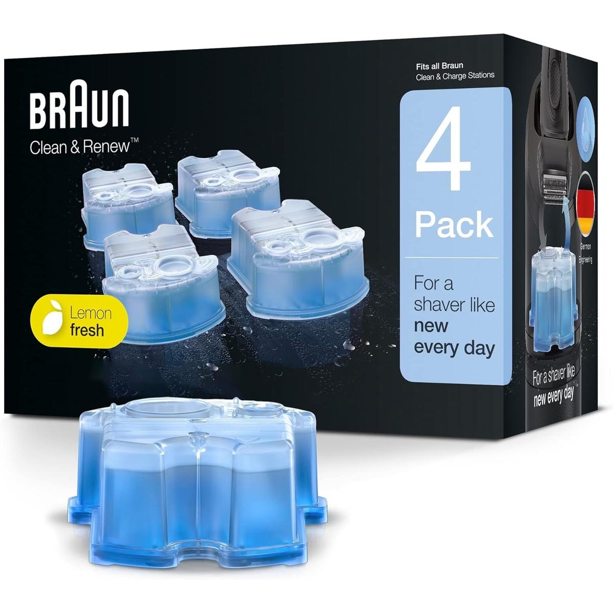 Braun Clean and Renew Refill Cartridges CCR, 4 Pack - Healthxpress.ie