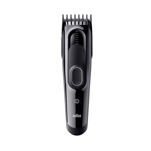 BRAUN Series 5 HC5510 Hair Clipper - Black with 9 Length Settings & 1 Comb