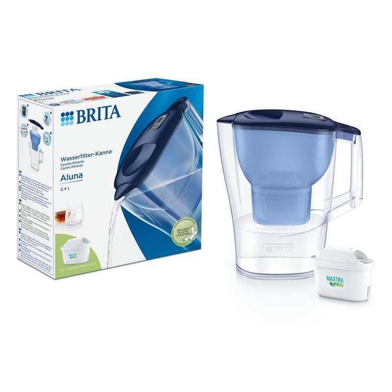 BRITA Aluna Water Filter Jug Blue  2.4L with New Maxtra Pro Filter