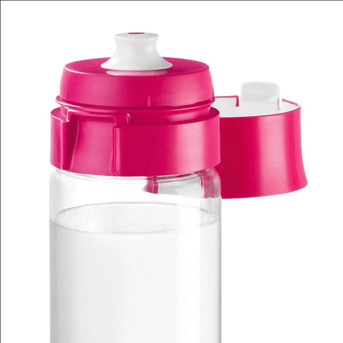 BRITA Fill & Go Vital Water Bottle with MicroDisc Filter - Pink, 600 mL - Healthxpress.ie