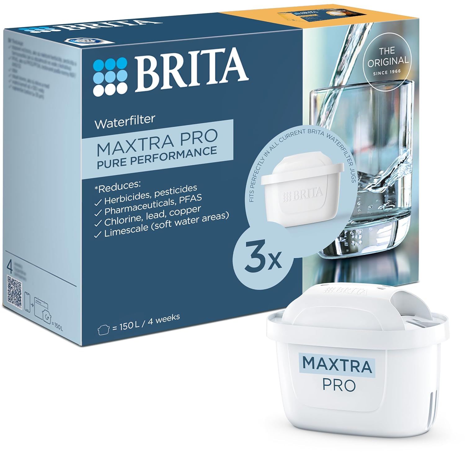 BRITA MAXTRA PRO Pure Performance Water Filter Cartridge - 3 Pack
