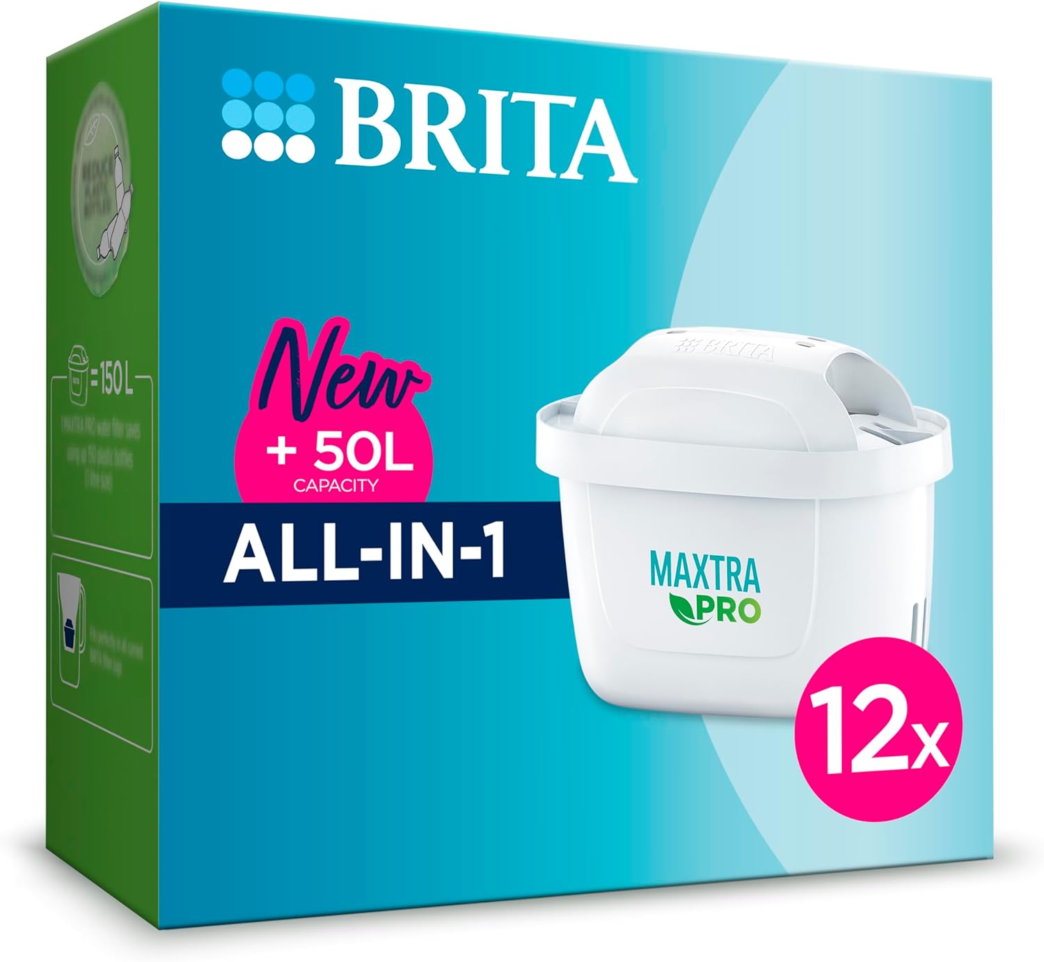 Brita Maxtra Pro All-in-1 Water Filter Cartridge 12 Pack