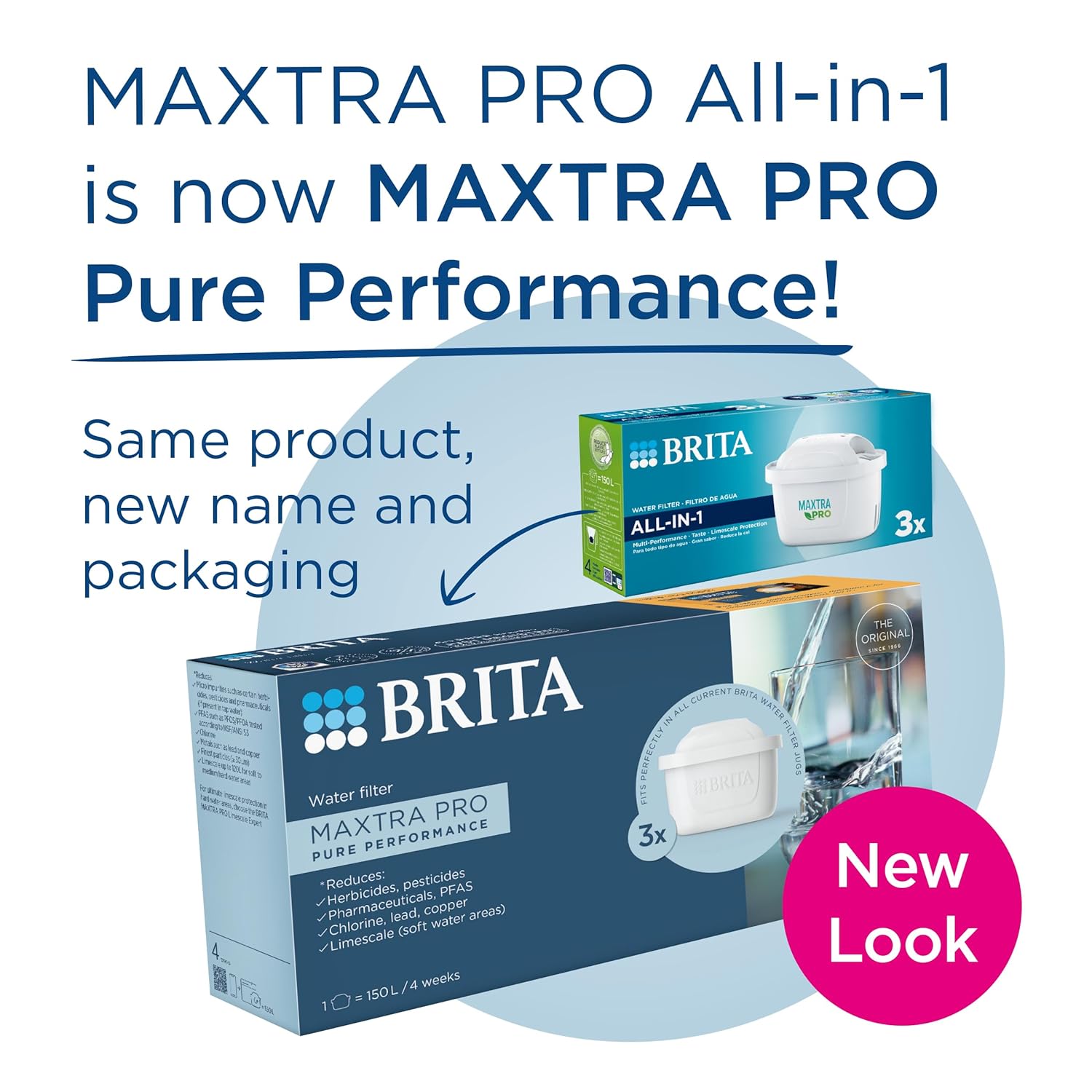 BRITA MAXTRA PRO Pure Performance Water Filter Cartridge - 3 Pack