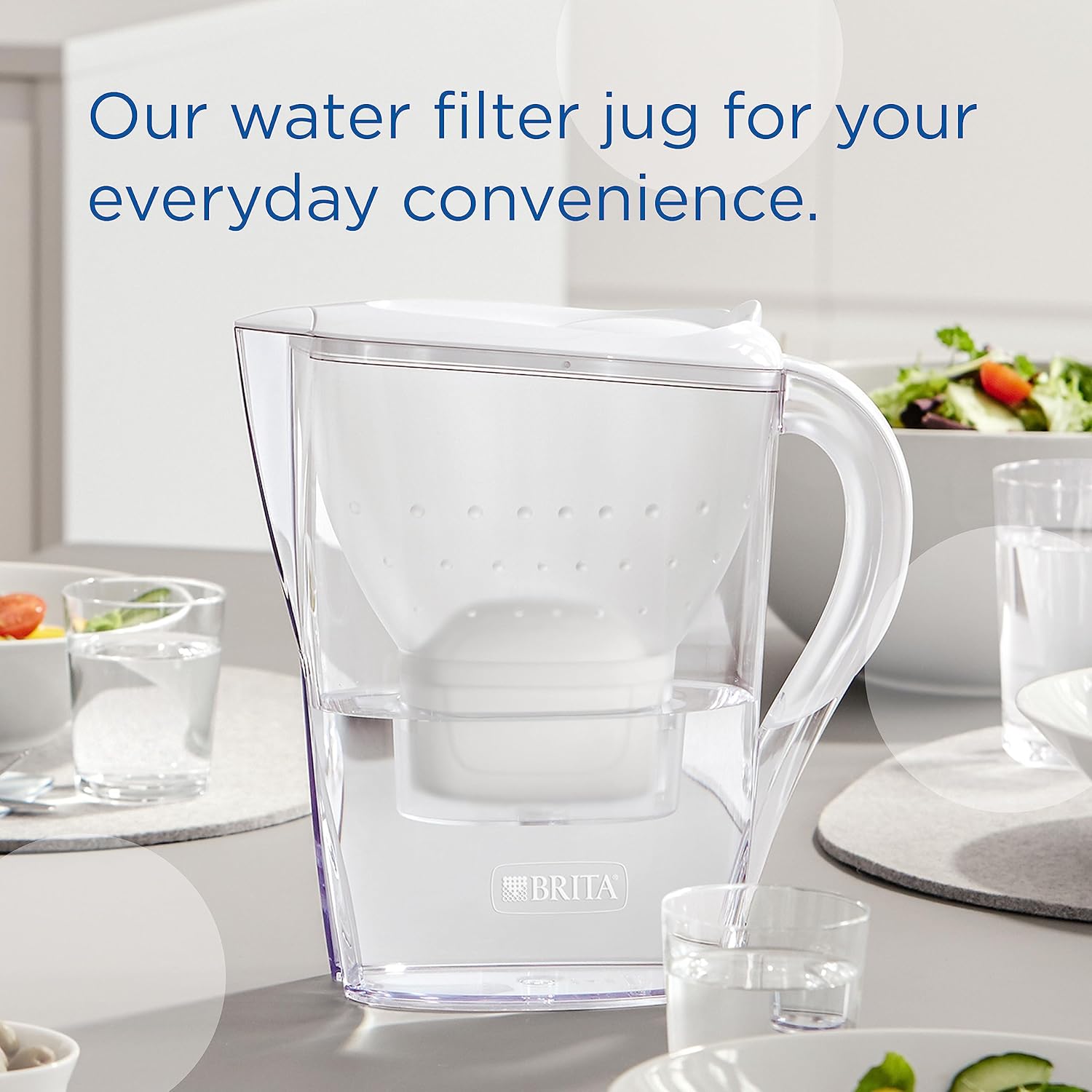 Brita Marella MAXTRA Pro Water Filter Jug with 12 Cartridges - 2.4L, Cool White